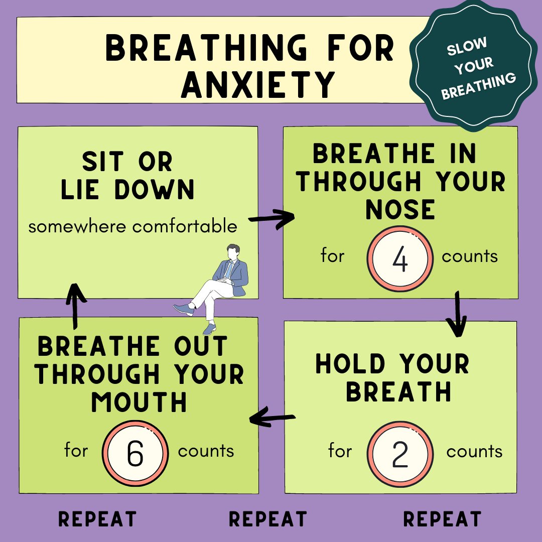 AnxietyUK's tweet photo. Breathing really can affect #anxiety.  Here's a few tips on breathing in this article: https://t.co/UE6kIG1VO3 https://t.co/YjSfgIF6mM