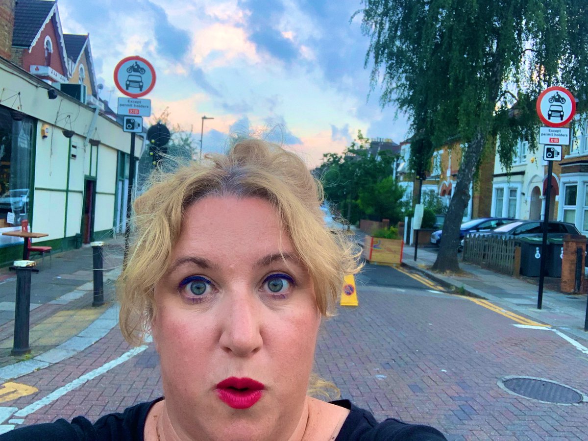 carlafrancome's tweet image. My name’s Carla Francome and I live in a Low Traffic Neighbourhooddddddd!!!! 💃🏼💃🏼💃🏼

Home-made signs, make-up in an LTN and more … a thread! 

🧵🧵🧵

1/4