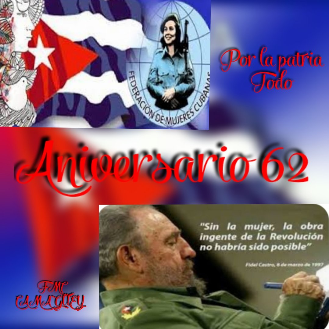 IsaGlezCmg's tweet photo. @DamSanchezL @DiazCanelB @FHHernndez1 @TeresaBoue @MioPinares @AniaBatistaGar1 Felicitaciones a todas, junto a usted @DamSanchezL bien merecido, ustedes son mujeres, federadas de 
!Patria o muerte!
#PorCamagüeyTodo
#FMCCamagüeyCuba @TeresaBoue @anamarianpp @anisleyfuentes1 @AniaBatistaGar1 @DrRobertoMOjeda @GobCamaguey @FHHernndez1 https://t.co/XjxL81sMD0