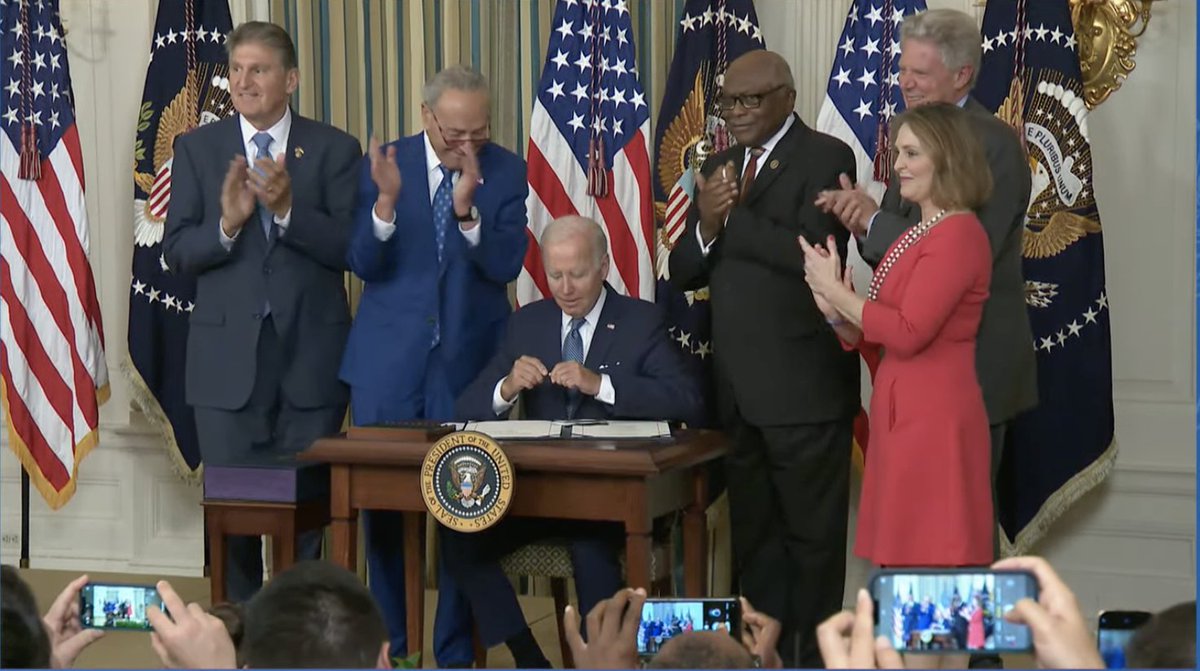 ACEG applauds Congress and <a href="/POTUS/">President Donald J. Trump</a> for passing and signing the Inflation Reduction Act (IRA) of 2022. Learn more about the IRA provisions that will support transmission in ACEG's press release here: cleanenergygrid.org/aceg-applauds-…