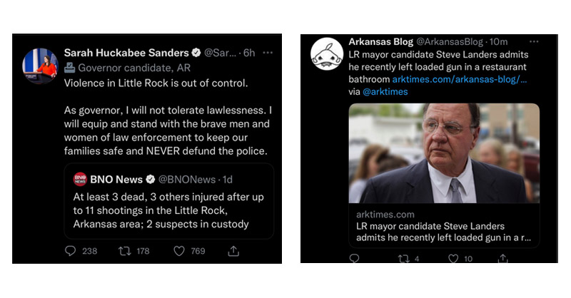 DefeatSarah's tweet photo. Maybe @SarahHuckabee should start here to tackle LR's gun violence issue. #ARpx #DefeatSarah #SarahSanders #SarahHuckabee https://t.co/0C9fUglsH0