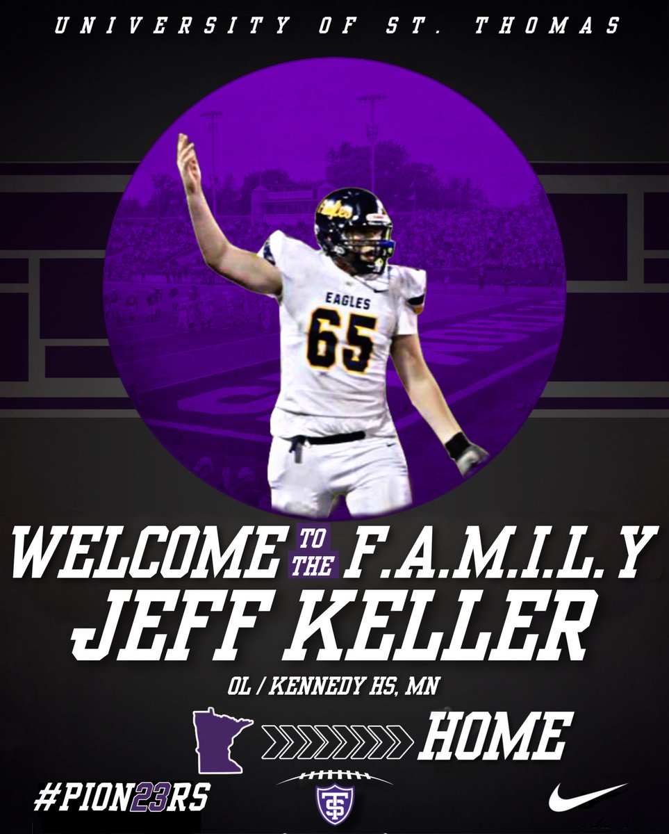 KellerJeffrey65's tweet photo. Committed!!!! 🟣⚪️🟣⚪️ @kuchinski8 @Coach_Caruso @OLine_TEK @jfkfootballbc @JFKEagles @coachkedrickMN #Blessed https://t.co/IXZoiMzWUc
