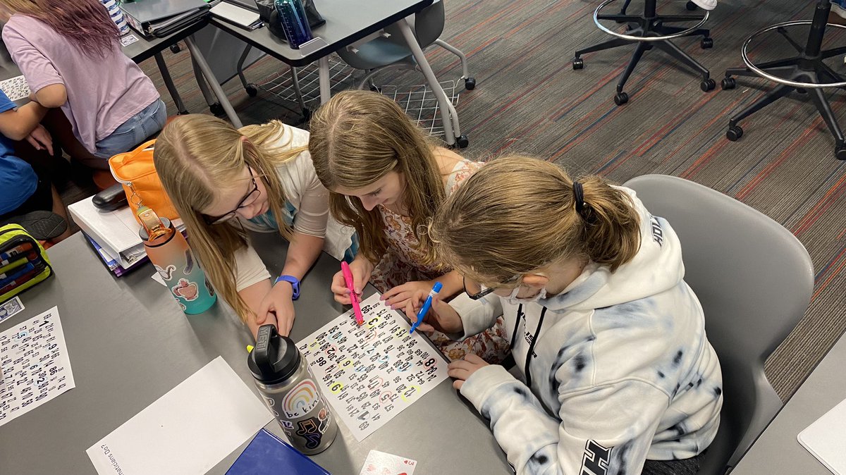 MisterNeidert's tweet photo. The 100# Challenge… 6th grade mathematicians learning how to work together… thanks @saravdwerf #MTBoS https://t.co/25qyvqsMcA
