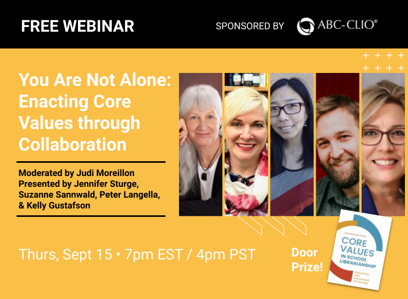 BloomsburyLU's tweet photo. September 15! Save the date for what will surely be a fantastic conversation w/ Jennifer Sturge, @suzannesannwald, @PeterLangella &amp; @GustafsonkKelly, moderated by @CactusWoman 🤩Register here! https://t.co/OP0wPMQ9WG @SLCoreValues @ABC_CLIO https://t.co/OfzkLNrLby