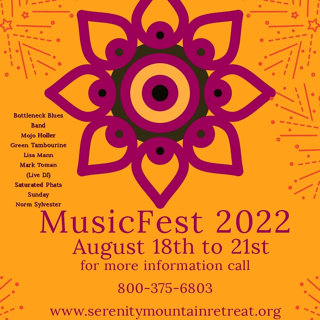 SerenityMount's tweet photo. Sunday, August 22
Breakfast 7-10 a.m. (Same as Friday)
10:00 - 11:00 a.m. Karaoke Hosted by Mark Toman
Lunch 11:00 a.m - 12:30 p.m. (Same as Friday)
1:00 - 4:00 p.m. Norm Sylvester
6:30 pm Leftovers, Potluck &amp; Movie Night 
Green wristbands--Festival Purchases will be available. https://t.co/8rtemBG8f4