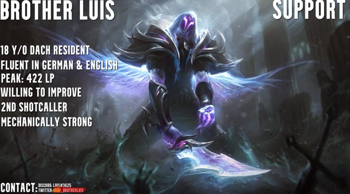 Brother__Luis's tweet photo. Finishing  1st place in PL Div 3, I am now exploring my options for the next split while still being in talks with @TOGfoxes.
Consider all offers, preferably Div 3 + ERL Div 2

For reference you can ask @BetrayedYaya , @dreilix , @Tiltmanlol  
Like and retweets are appreciated ❤️ https://t.co/qmE3wtNQ4W