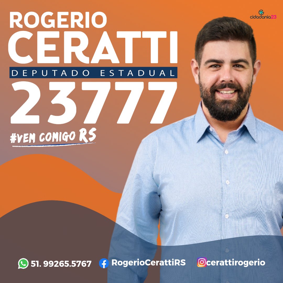 RogerioCeratti's tweet photo. A campanha tá ON 🏃🧡 

Hoje se inicia a nossa caminhada rumo à Assembleia Legislativa do Rio Grande do Sul.

Obrigado por estar comigo e bora fazer história com o 23.777

#vemcomigoRS #tôcomceratti #éhoje #começou https://t.co/GE5pCnWGm6