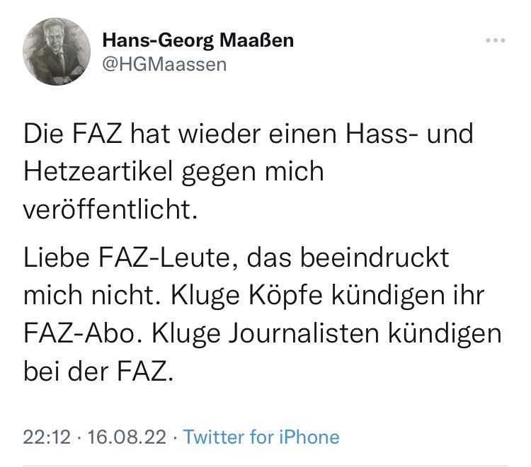 Im Namen der #AchBesserCrew und an die Adresse von @Achgut_com gerichtet halte ich fest: Ein Boykottaufruf sieht so aus 👇🏻