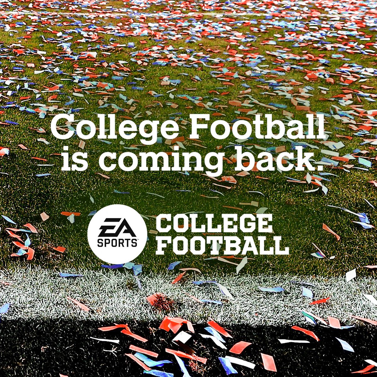 FOS's tweet image. Features expected to be included in EA's new College Football game, per @247Sports:

▪️ "Dynasty" and "Road to Glory" modes
▪️ Virtual magazine covers
▪️ Helmet stickers
▪️ Throwback uniforms
▪️ Specific school songs
▪️ Crowd chants/cheers