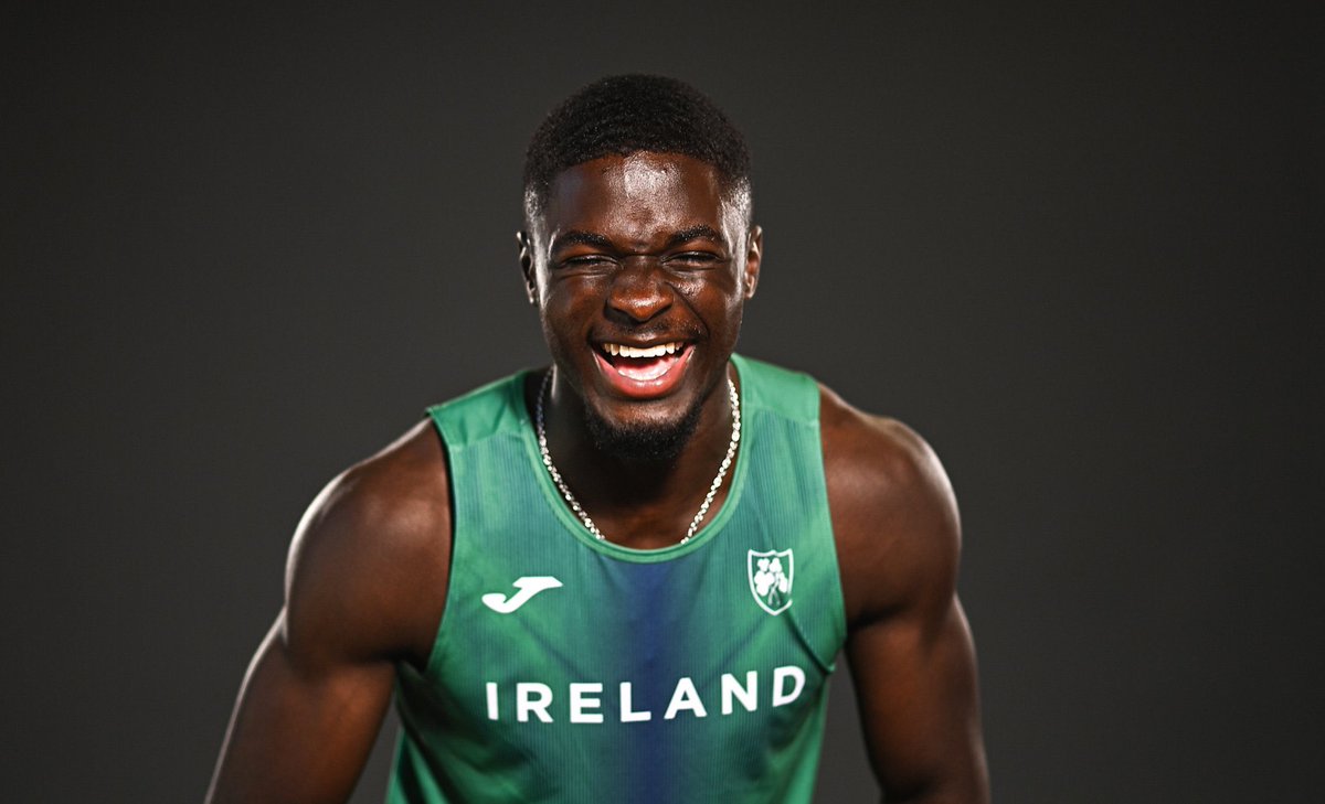 sportireland's tweet photo. A new 100m national record holder @IsraelOlatunde5 10.17 🇮🇪👏🏼👏🏼👏🏼👏🏼

The fastest Irish man @IsraelOlatunde5 💚🇮🇪💚 @irishathletics 

#EuropeanChampionships2022 https://t.co/8DOfXmgr7O