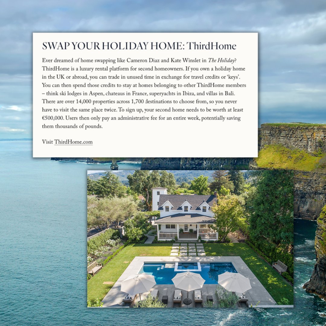 "Ever dreamed of home swapping like Cameron Diaz and Kate Winslet in The Holiday"?

Yes... Tell me more... 😎