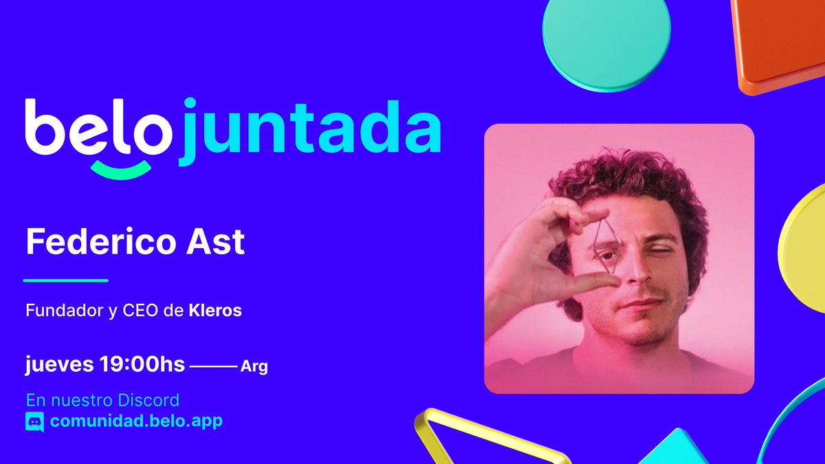 belo_app's tweet photo. Kleros en la belojuntada esta semana⚖️

@federicoast es fundador y CEO de @Kleros_io, probablemente la solución más popular vinculada a justicia en blockchain 🔗

Nació como un sistema de arbitraje de disputas online, que tiene hoy casos de uso de lo más variados. https://t.co/LCsVdeGYAk