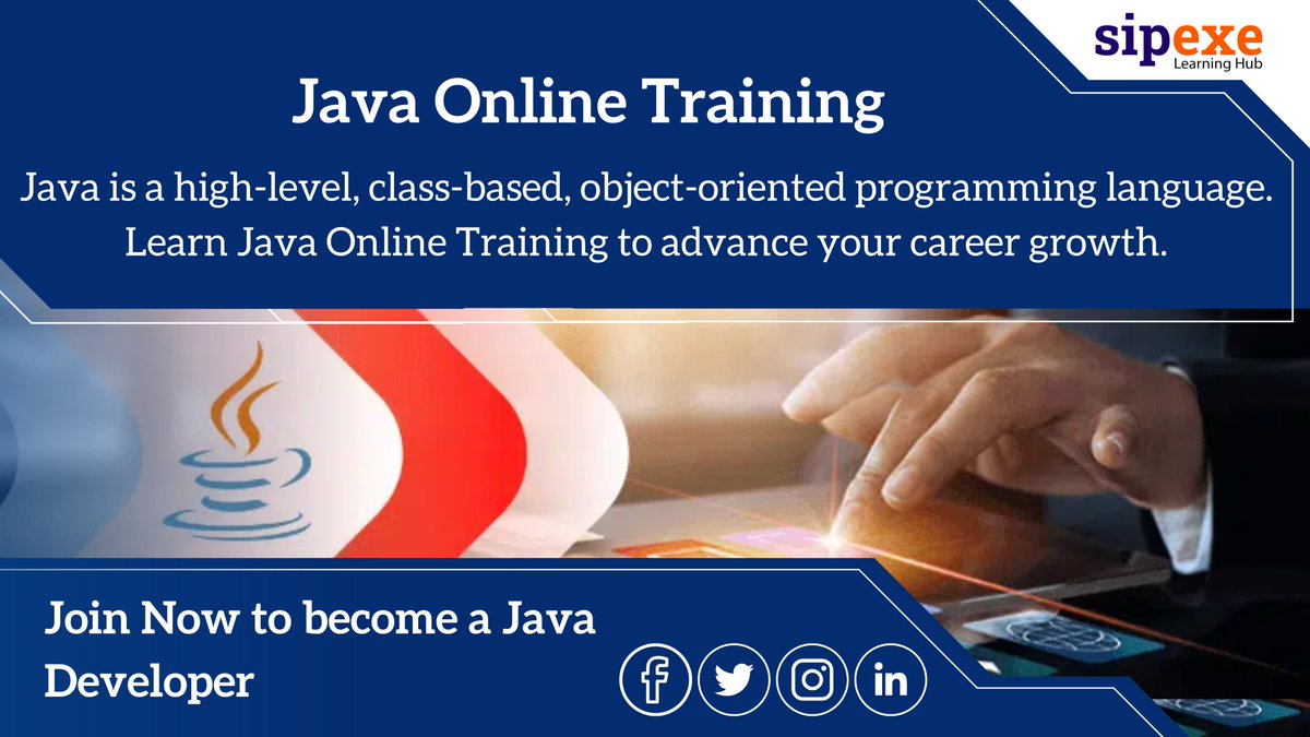Sipexe_IT's tweet photo. Java-@https://bit.ly/3w5YaDO is the most popular programming language and works across all computer and mobile platforms.
#java #coding #programminglanguage #javacertification #javadeveloper #php #software #javaonlinetraining #followforfollowback #sipexe https://t.co/l0ypOpy34o