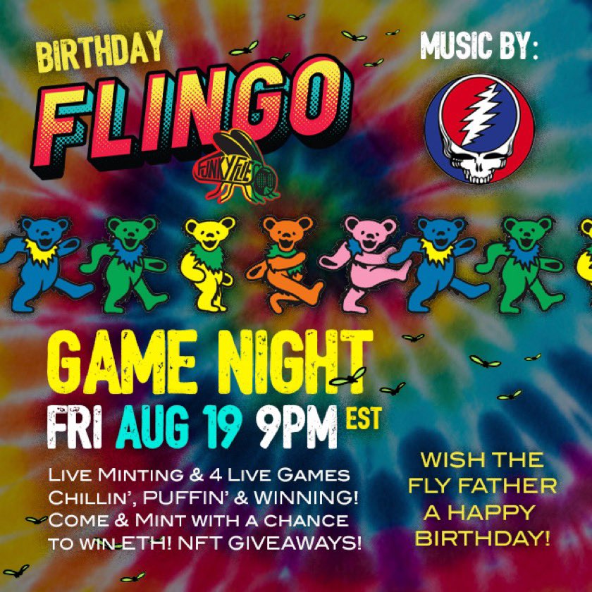 funky_flies's tweet photo. YO!!! $500 FLINGO GAME + @nftyskateboards 3D BOARD #NFT + NORMAL #flingo GAMES - FRI! BE THERE!!
https://t.co/aQxI4OpoZv https://t.co/DAQJGKyWRq