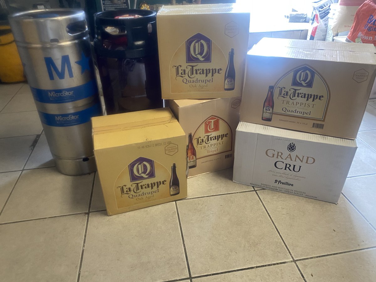 First time in years we have in La Trappe and St Feuillien on draft. Also new bottle inventory. These kegs are getting tapped ASAP.... See you soon 🍺🍺
