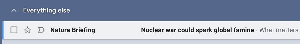 I subscribe to <a href="/Nature/">nature</a> Briefing for the uplifting news of science developments for the possibility of better futures.