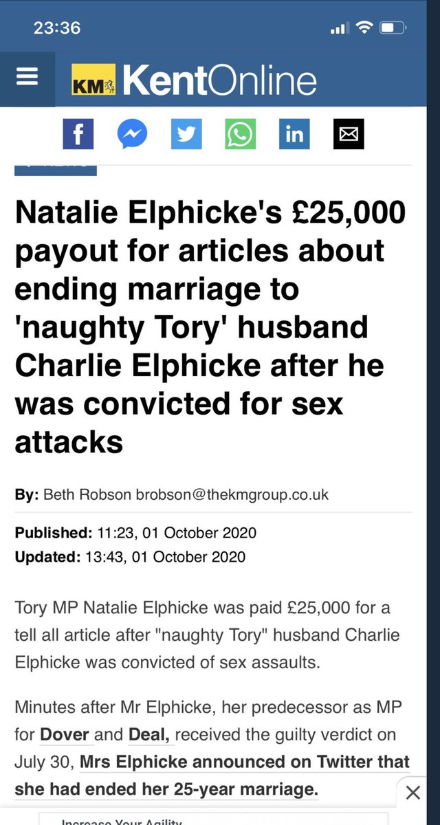 fortyfive_rpm's tweet image. The MP for this area, Elphicke there, promoting the S*n.
Remember the last time she was in the S*n and trousered £25,000 . . .