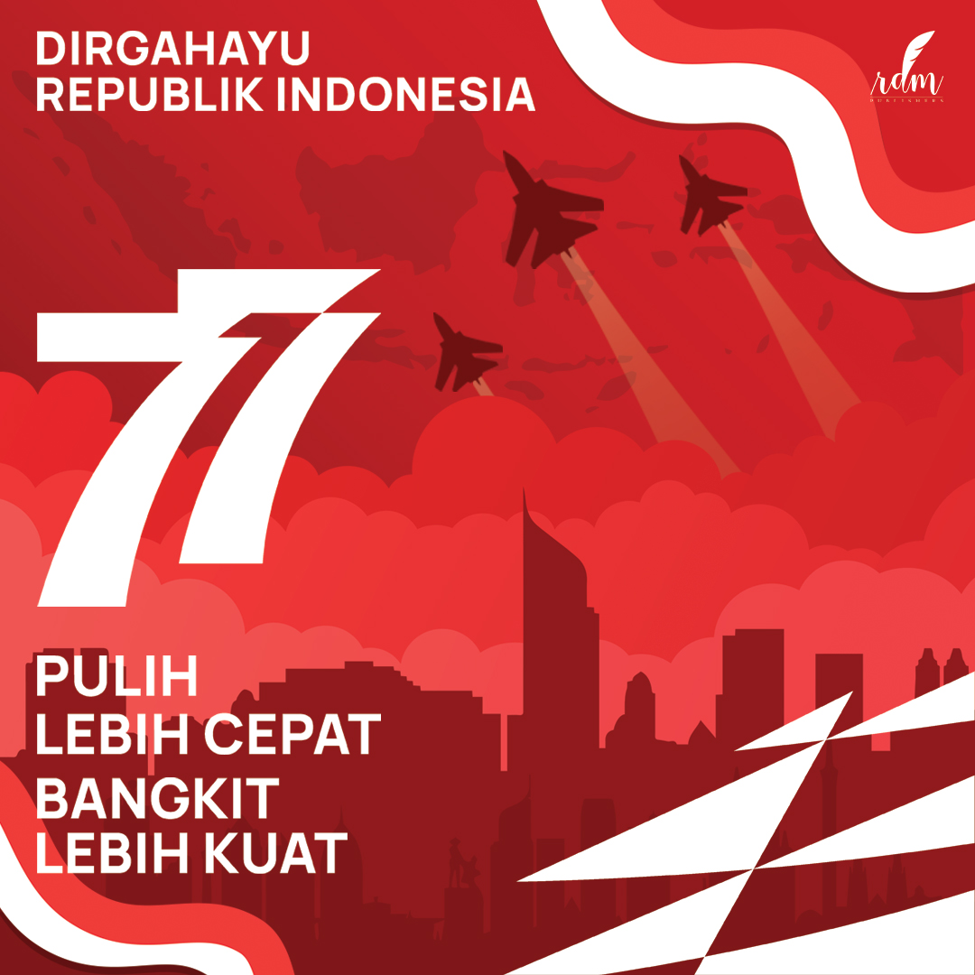 RDMpublishers's tweet photo. Kemerdekaan bukan tanda untuk berhenti berjuang, tapi tanda untuk berjuang lebih keras.⁣⁣
Selamat ulang tahun ke-77 untuk rakyat Indonesia!⁣⁣

#RDMPublishers #agustus #indonesia #hutri #merdeka #dirgahayuindonesia #indonesiamerdeka #agustusan #kemerdekaan #harikemerdekaan https://t.co/9dit9B3SrN