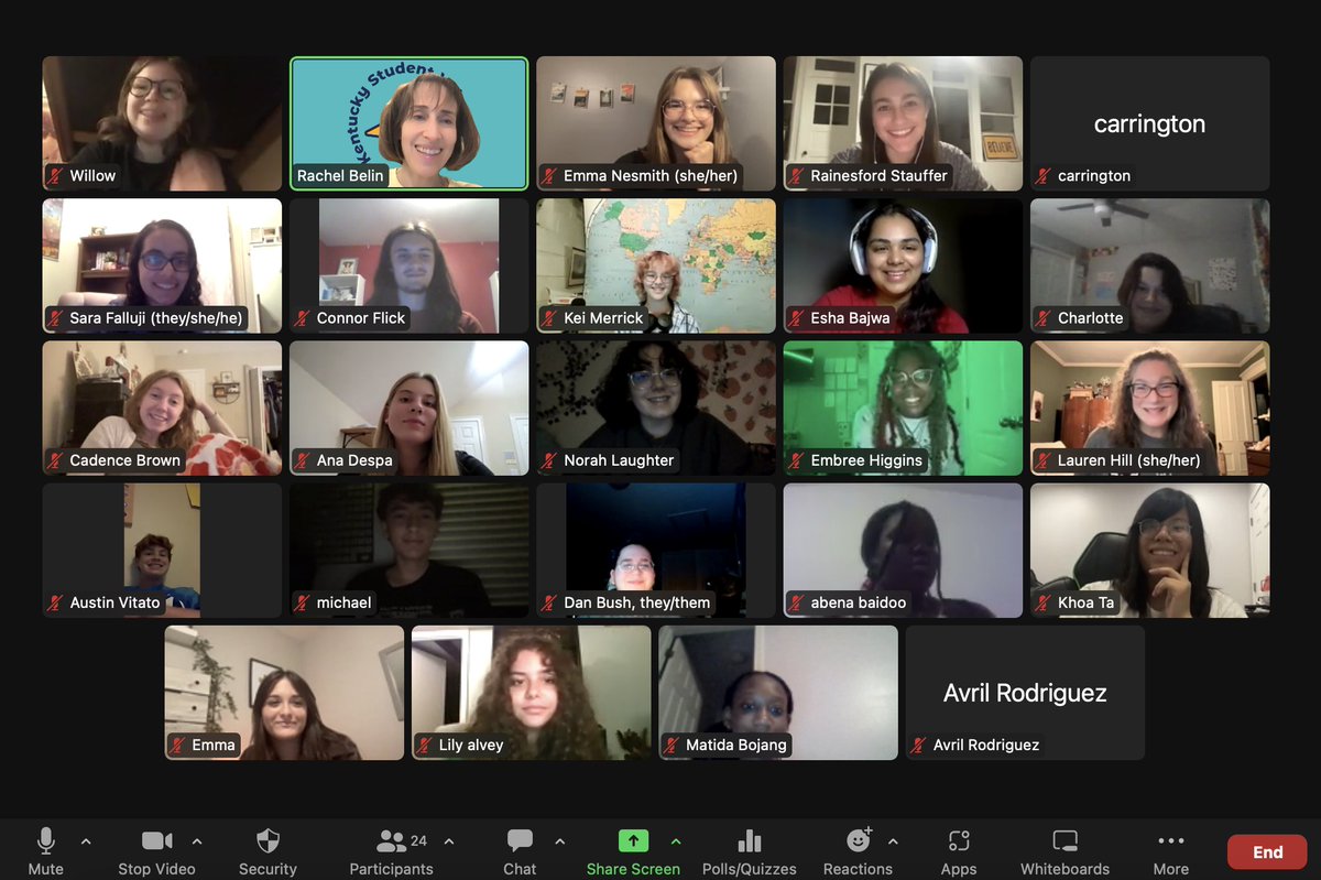 KYStuVoiceTeam's tweet photo. You read it here first! While you are almost sleeping, our KSVT fellows &amp; facilitators are sharing drafts &amp; best practices tonight in preparation for a new KY youth-led ed journalism service coming to you live later this fall. https://t.co/WqzgJVJ1oy