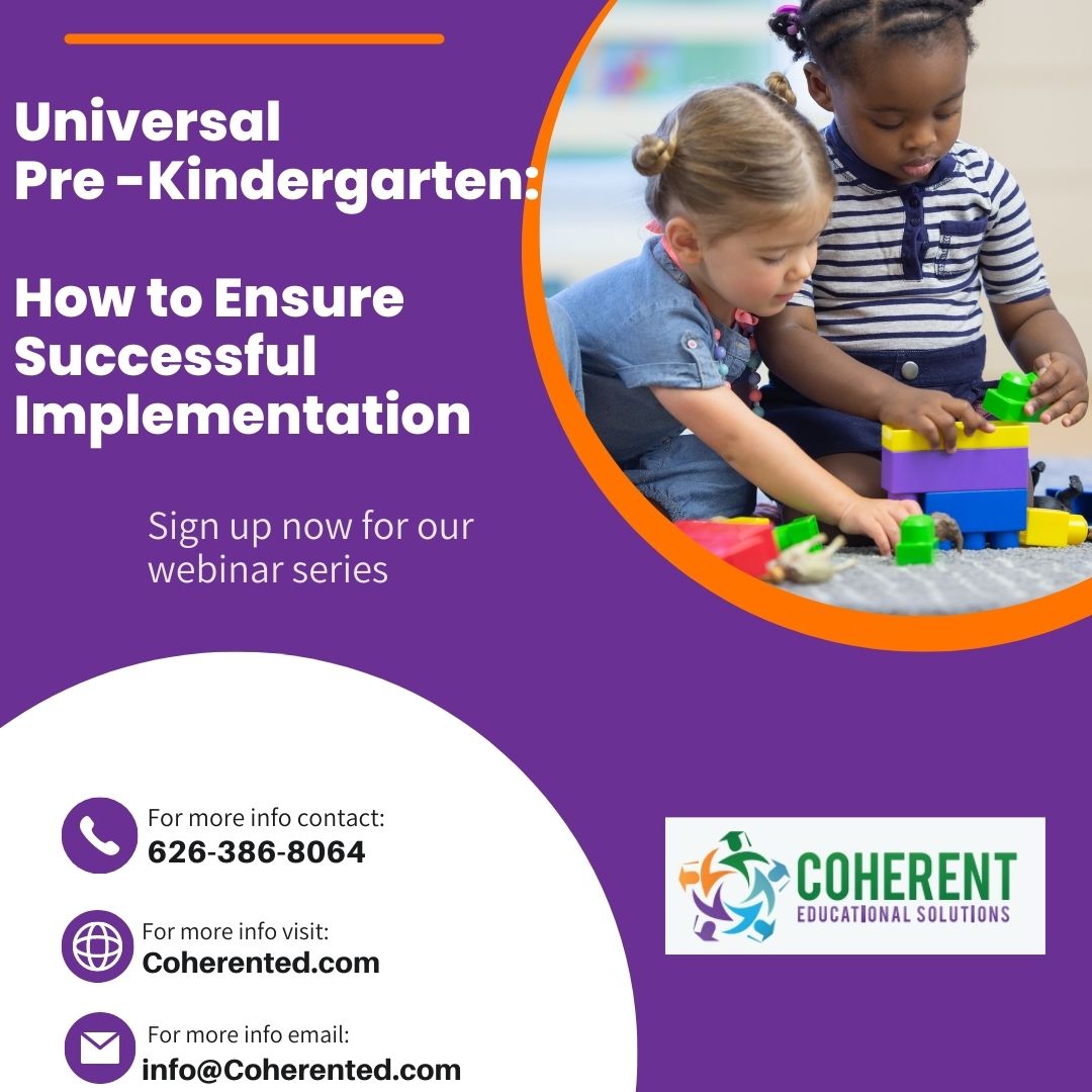 CoherentEducat1's tweet photo. Join us on Wednesday, August 31, 2022 @ 6pm EDT to learn more about the world of Universal Pre-Kindergarten.  To register go to
https://t.co/z34ZhLasA7 https://t.co/u0ByDD56rk