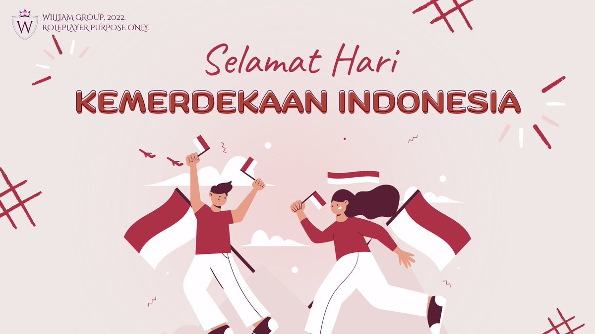 TheWlLLlAMS's tweet photo. ㅤ

「 𝐖𝐈𝐋𝐋𝐁𝐎𝐀𝐑𝐃 」

ㅤㅤㅤㅤㅤㅤ17 Agustus 1945 -
ㅤㅤㅤㅤㅤㅤ17 Agustus 2022

Kami, segenap keluarga The Williams, mengucapkan Selamat Hari Kemerdekaan untuk Republik Indonesia.

Jaya selalu Indonesia!

ㅤ https://t.co/uAKxQBTwcs