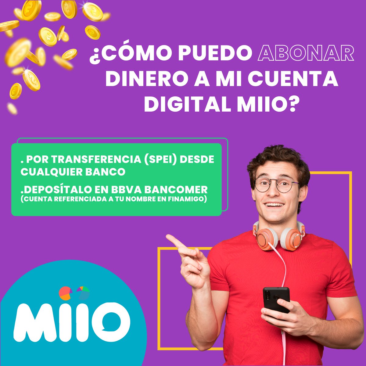 miio_mx's tweet photo. Te dejamos las maneras que tienes para abonar dinero a tu cuenta #Miio

Descarga la #SuperAppMiio aquí: https://t.co/GXt0lthwoU 📲 https://t.co/ZuedZORp86