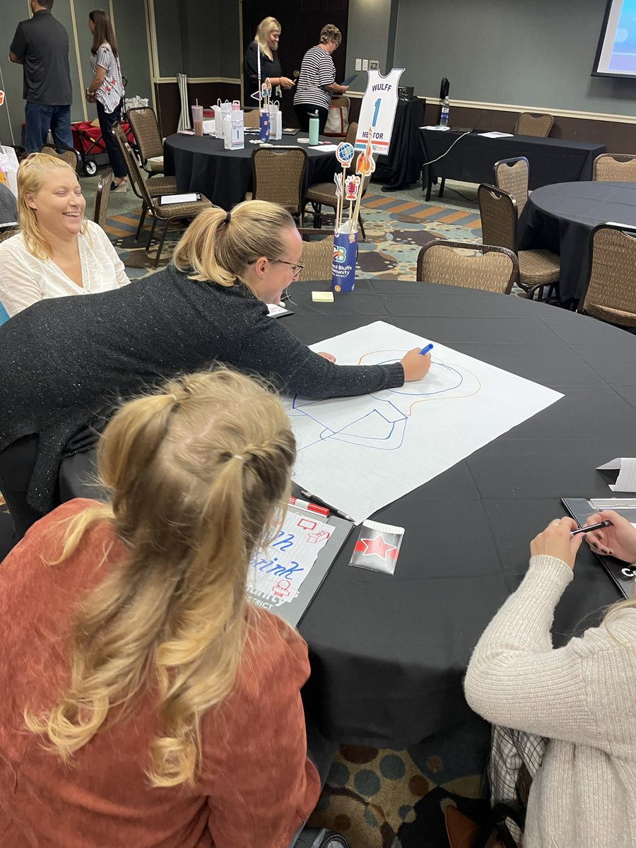 New CB teachers collaborating and building relationships with each other. You love to see it!