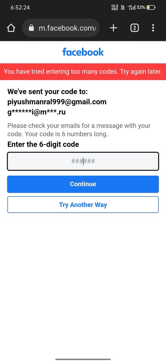 _PacMen_Gaming's tweet photo. @facebook @fbsecurity unable to change password with your link https://t.co/HWxR0phCa3