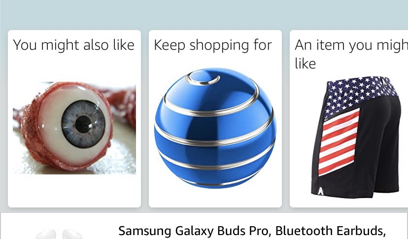 InsideThaDugout's tweet photo. I have no idea what I looked at to make @Amazon think I might also like 👁... But all of a sudden, I feel like I need an $8 Premium Ripped Out Eyeball Movie Quality Prop. 👁 https://t.co/N6I8T0KEYc