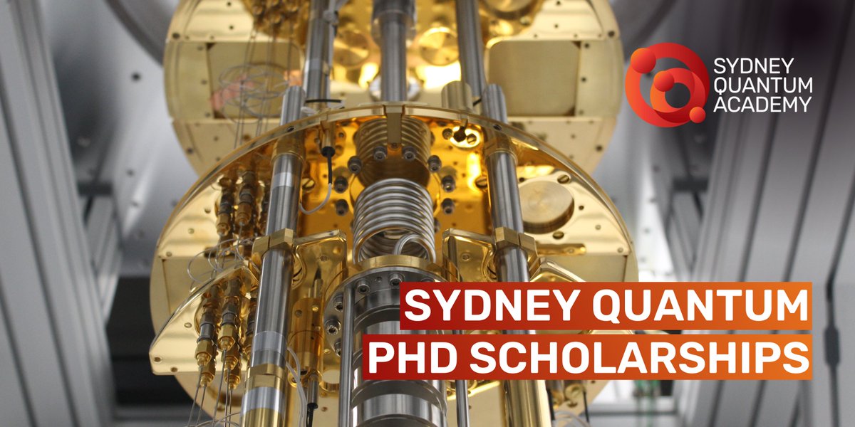 SydneyQuantum's tweet photo. Apps open today for our latest round of PhD Scholarships.

We're looking for talented students to undertake research alongside top #quantum researchers, in a supportive community, with career development training. 📆 Apply by 26 Sept. #QuantumComputing https://t.co/NDTYtC7GEA https://t.co/DfwHn2CTcJ