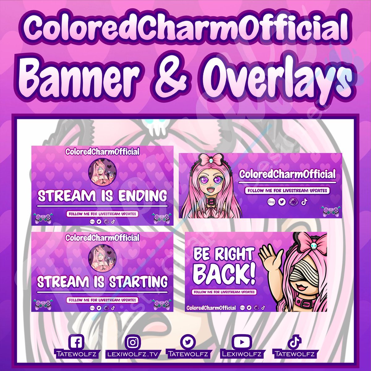 tatewolfz's tweet photo. Alot of work done for @ColoredCharm ! ❤️ Thank you for the commission, your OC is so cute! 💜

Commissions are always open! -> https://t.co/Gyn8qIXKBC

Likes and retweets are appreciated! 🥰 #twitch #twitchart #twitchbanner #pngtuber #alertboxes #artcommission #twitchstreamer https://t.co/zTzJdyTJ0a