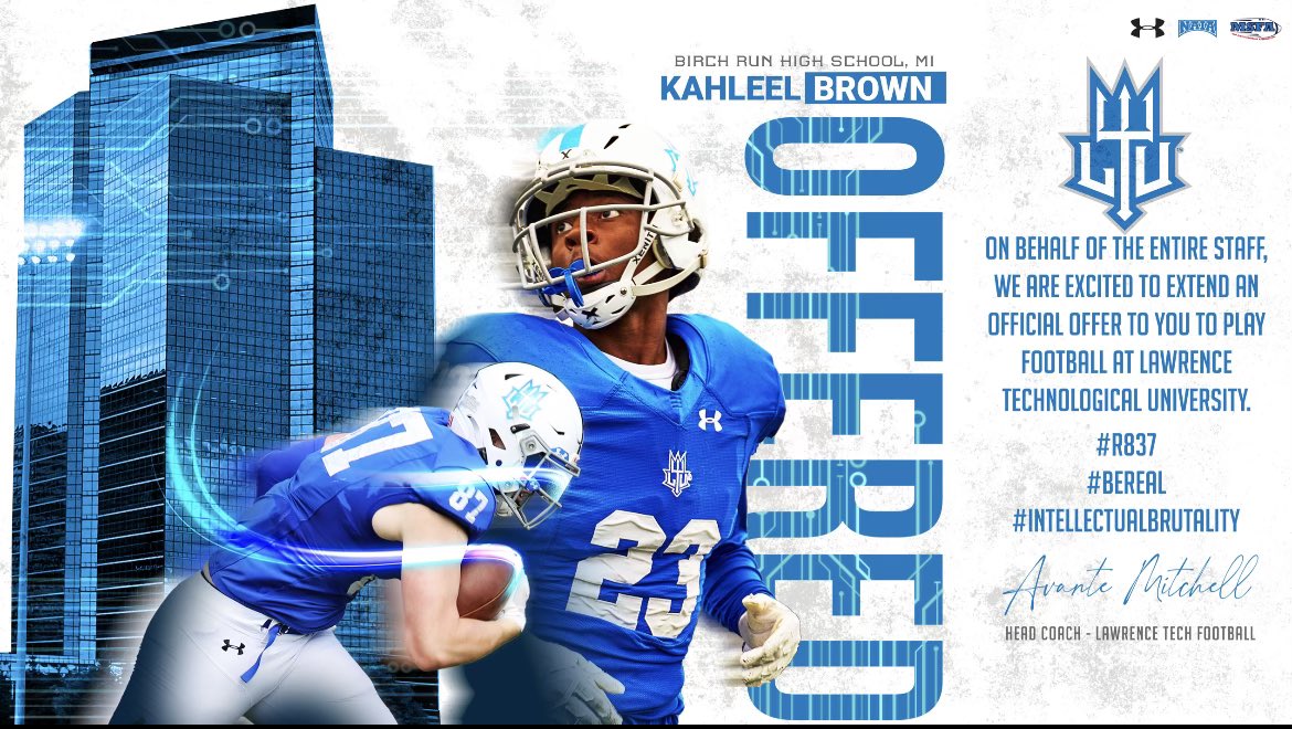 Thankful to have received an offer from Lawrence Tech University! Go Blue Devils! <a href="/T_Wilson11/">Coach T. Wilson</a> <a href="/jax_gasaway/">Jax Gasaway</a> <a href="/Showtime_CoachP/">Princealex AyoOla</a> <a href="/CoachJoshAl10/">CoachJoshAl</a> <a href="/CoachWengert/">Kevin Wengert</a>