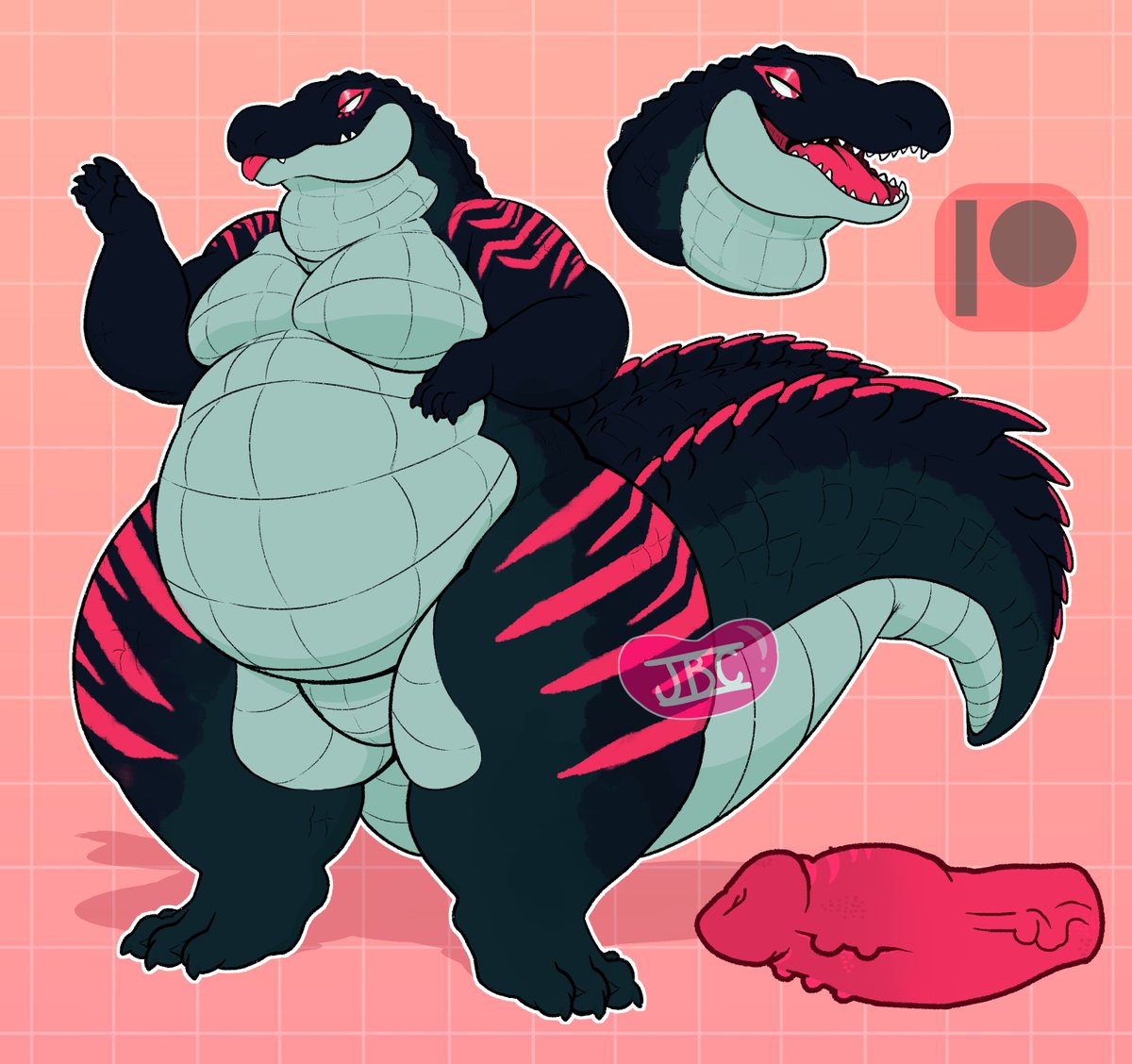 JellybeanCarno's tweet photo. Big o' gator! A custom for Moogle's patreon reward!
Base by Oreocakes!
Peen base by lddraws!
#NSFW #Patreonreward #anthro #characterreference #NSFWreference https://t.co/6yW2Sopn3X