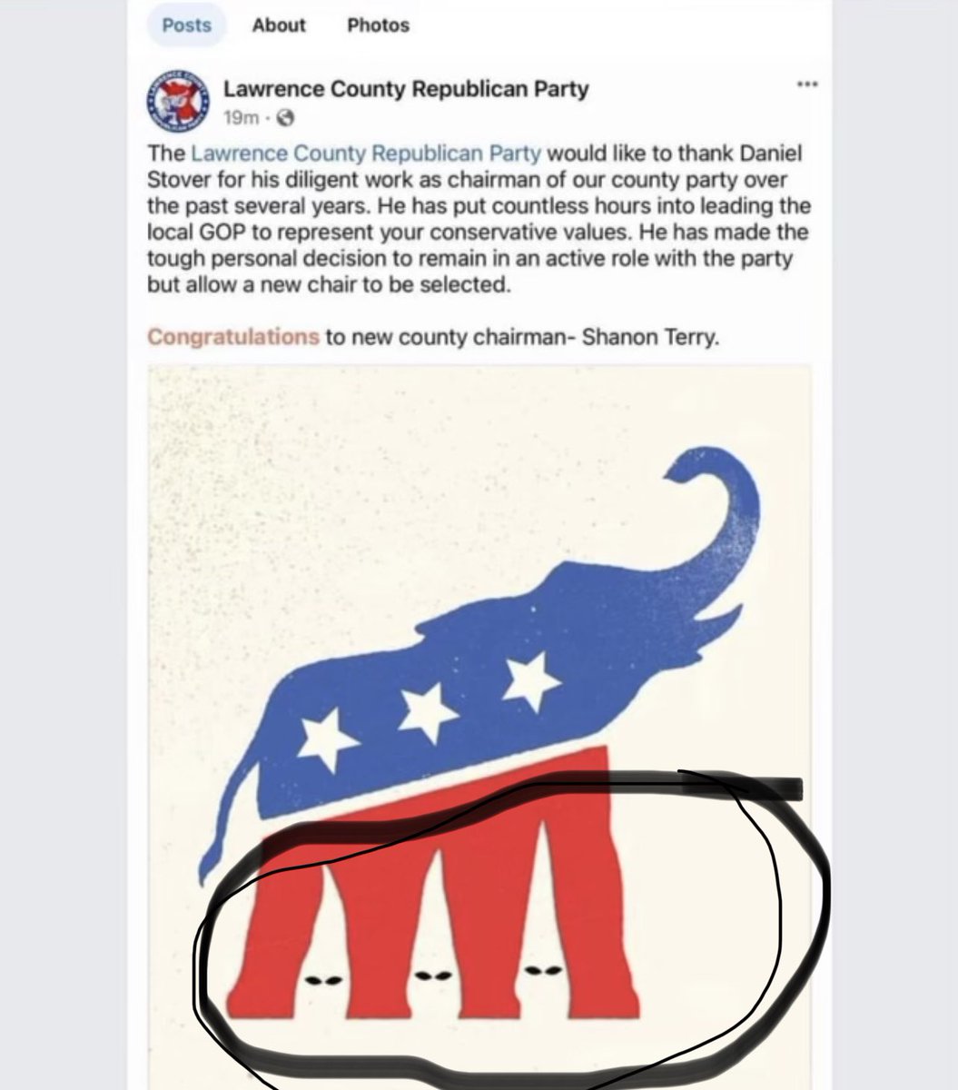 Shame on the Lawrence County Republican Party for this disgusting image. <a href="/TheDaleJackson/">Dale Jackson - AL and TN’s Most Trusted Journalist</a>