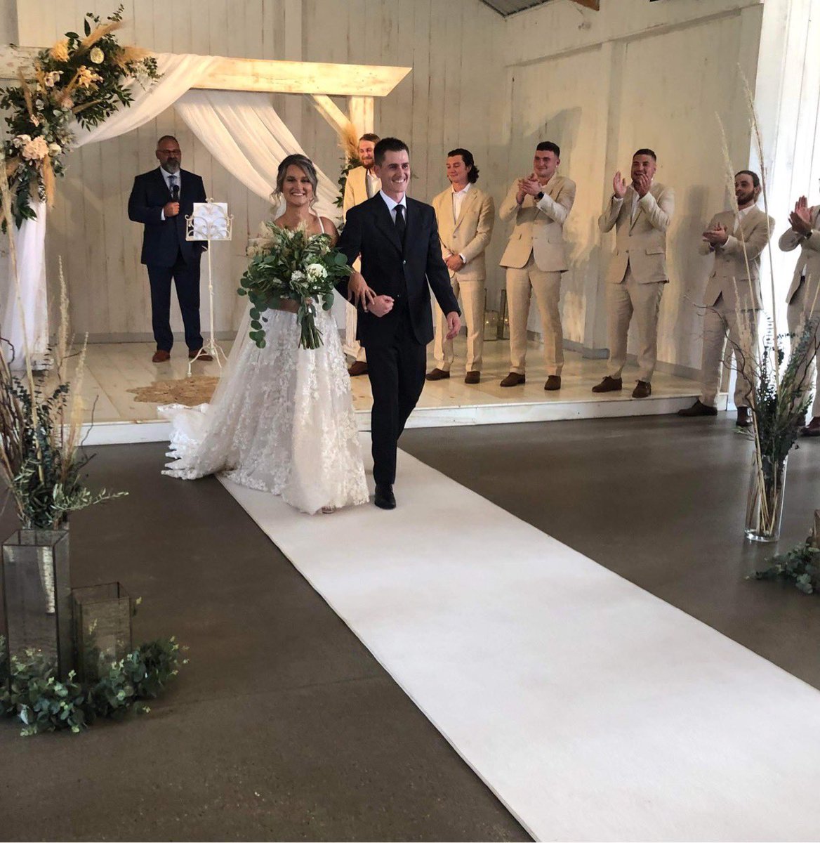 coleschmuck's tweet photo. If you’ve ever thought about marrying your best friend in a custom Vuitton Suit I highly recommend it https://t.co/LQm3uvX7n0