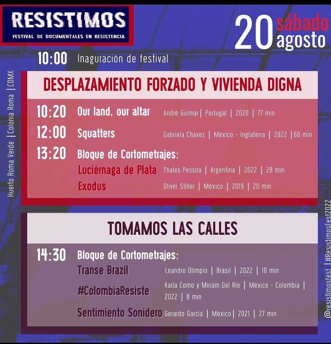AkoniPro's tweet photo. Este sábado estaremos en el Festival Resistimos en el @HuertoRomaVerde presentando nuestro #corto #documental #ColombiaResiste 💥

Caigan que después hay fiesta 🎉  

Es cerca a la estación de MB doctor Márquez o el metro Hospital General. https://t.co/VWYJn0ho0o