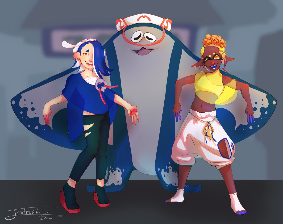 jestrcadez's tweet photo. We're not SUPPOSED to be anything.

#deepcut #Splatoon3 #Splatoon #splatoon3art #fanart #gaming #Nintendo #illustration #anime #digitalart #drawing #shiversplatoon #FryeSplatoon #BigMan https://t.co/UAiRWDjmFx