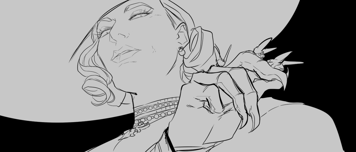 BS_artsss's tweet photo. I still aint stopped drawing Lady Dimitrescu https://t.co/NhI6dPwF8B