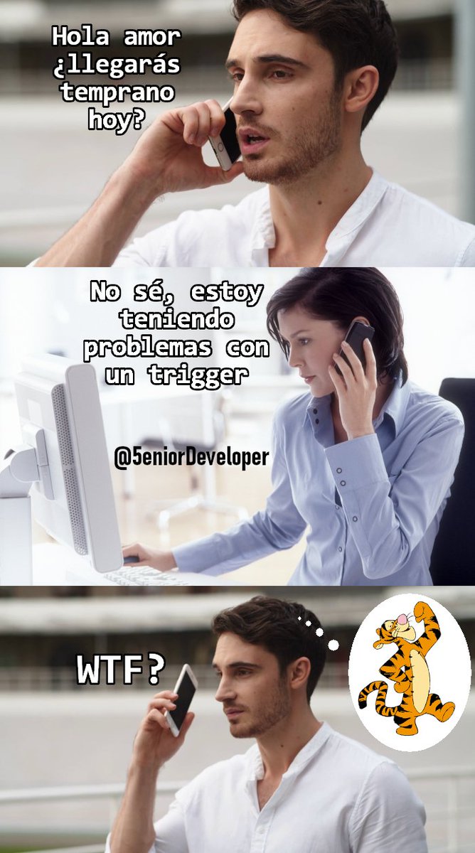 5eniorDeveloper's tweet photo. Cuando tu pareja no sabe qué es lo que haces en el trabajo 🤣 https://t.co/gh7yAkqBJ5