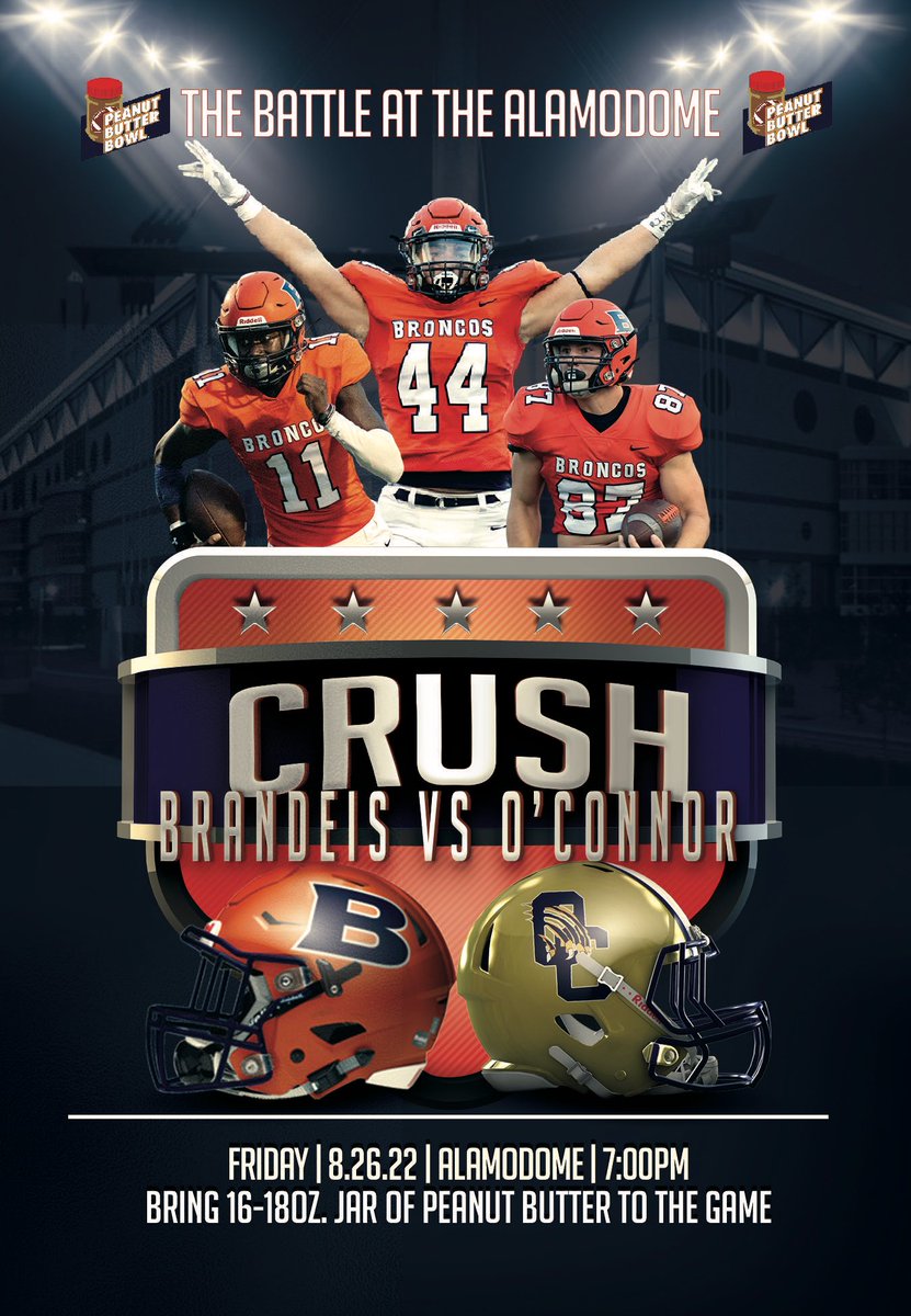 💥CRUSH ALERT💥 We have a LIMITED number of tickets available! You may purchase tickets at Brandeis, Wednesday 8/17 from 9:00-3:00. 
Prices are:
🔹$15 for adults 
🔸 $8 for students
Tickets will be $20 at the Dome for students and adults!!
@geriberger08 <a href="/CBruce_Sr/">C. Bruce</a> <a href="/Bronco_Band/">TheSpiritOfBrandeis</a>