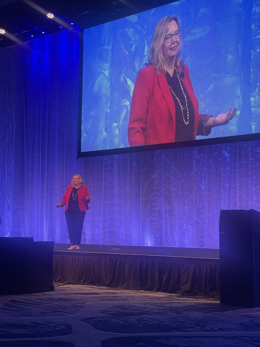 mjhwall's tweet photo. What an honor to introduce the incomparable @saybarra at #tlcc2022. Her keynote was 🔥🔥🔥 https://t.co/6KXBhNl6Wa