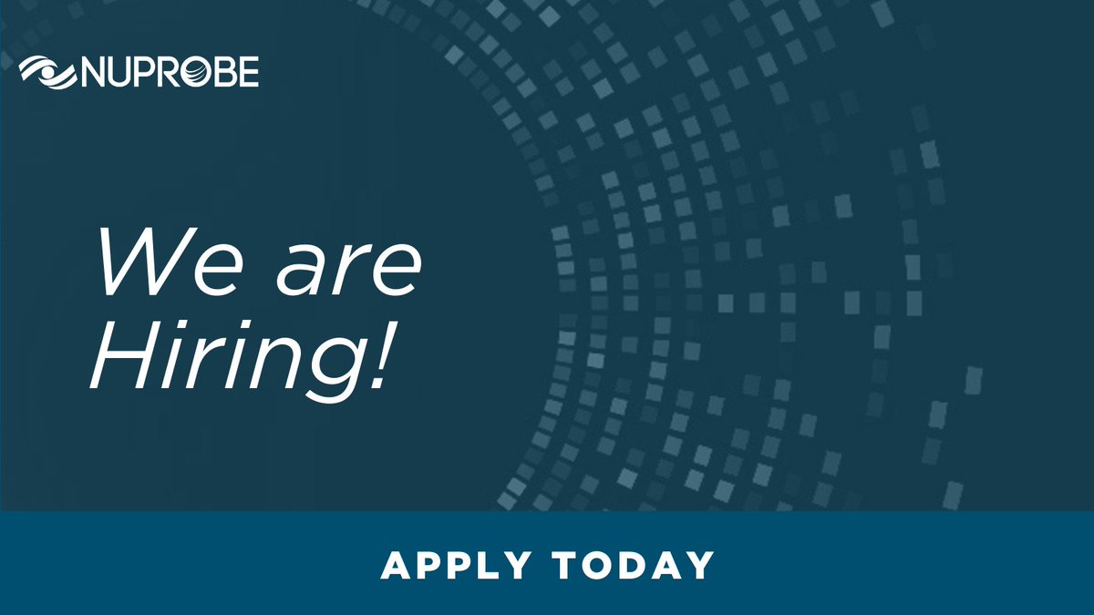 nuprobeta's tweet photo. @Nu_Probe is #hiring an Embedded Software Engineer. Know anyone who might be interested? Learn more at https://t.co/7gpBHOTxjn
#engineerjobs #biotech #sciencejobs #softwareengineer #bioinformatics #jobsearch #houstontx #houstonjob https://t.co/PxDpPLx3aD