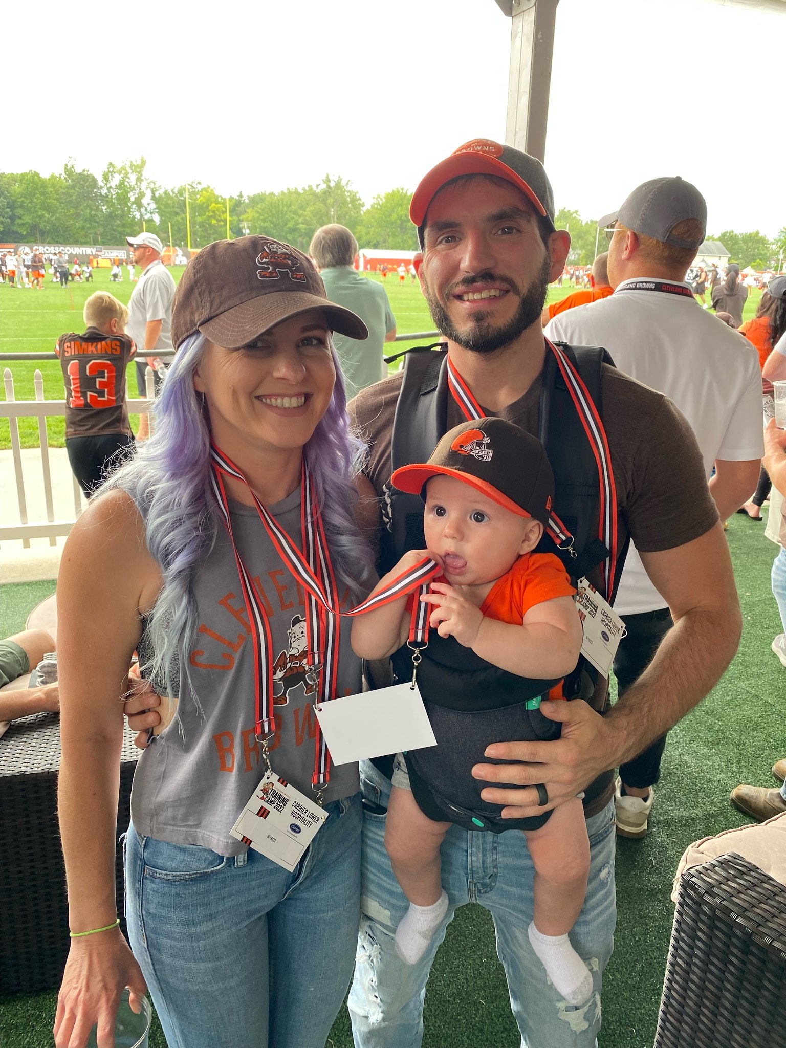 Johnny Gargano on Twitter: "Quill's first @Browns camp! #BROWNS https://t.co/F35MRcn0xS" / Twitter
