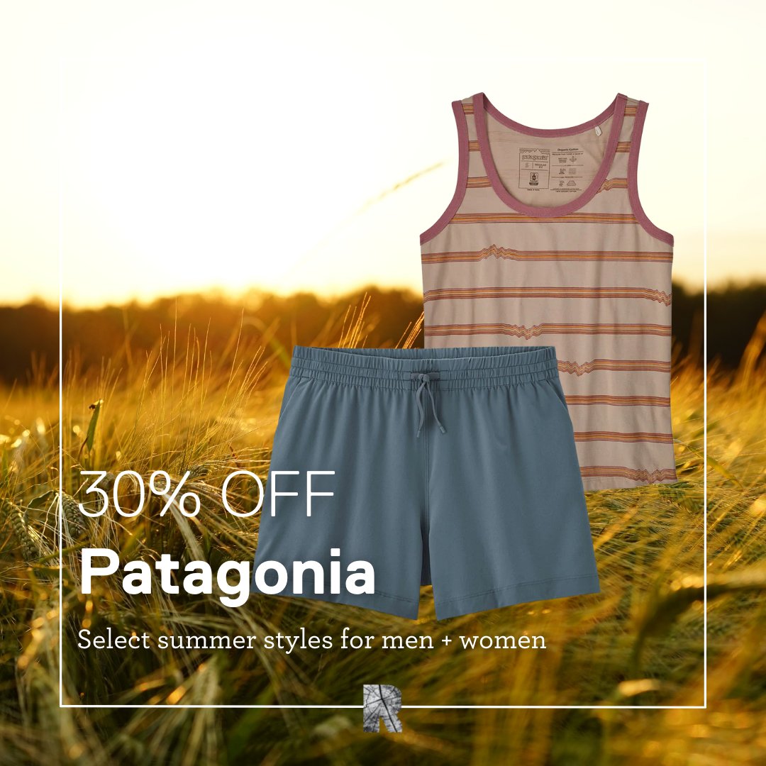 Summer isn't over just yet and, right now, you can save 30% on your favorite women's and men's Patagonia tees, tanks, shorts, and more!

ruggedoutdoors.com/collections/pa…