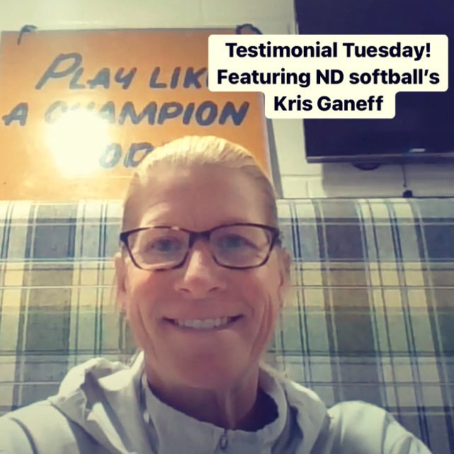 CoachingWhole's tweet photo. Who better to learn about the Coaching the Whole Athlete program from then the coaches themselves! 

Watch the video testimonial from Kris Ganeff, a member of our Fall 2021 ACC Cohort, &amp; the Associate Head Coach for Notre Dame Women’s Softball Team! Check it out #linkinbio https://t.co/k3NjuGODK8