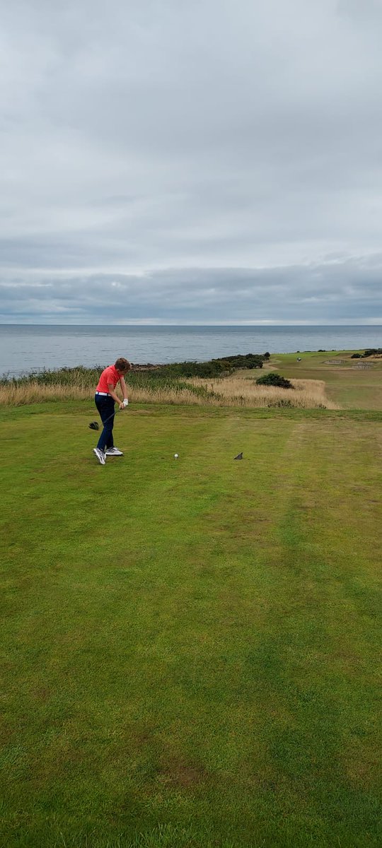 bullgolf's tweet photo. Tough day today @robrockgolftour @FairmontStA Kittocks course - great course and pleased to be 3rd going into day 3. Really enjoyed playing with Luke and Tom!  Looking forward to tomorrow ⛳😄💪 https://t.co/6HwYcqLhd0