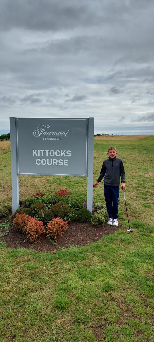 bullgolf's tweet photo. Tough day today @robrockgolftour @FairmontStA Kittocks course - great course and pleased to be 3rd going into day 3. Really enjoyed playing with Luke and Tom!  Looking forward to tomorrow ⛳😄💪 https://t.co/6HwYcqLhd0