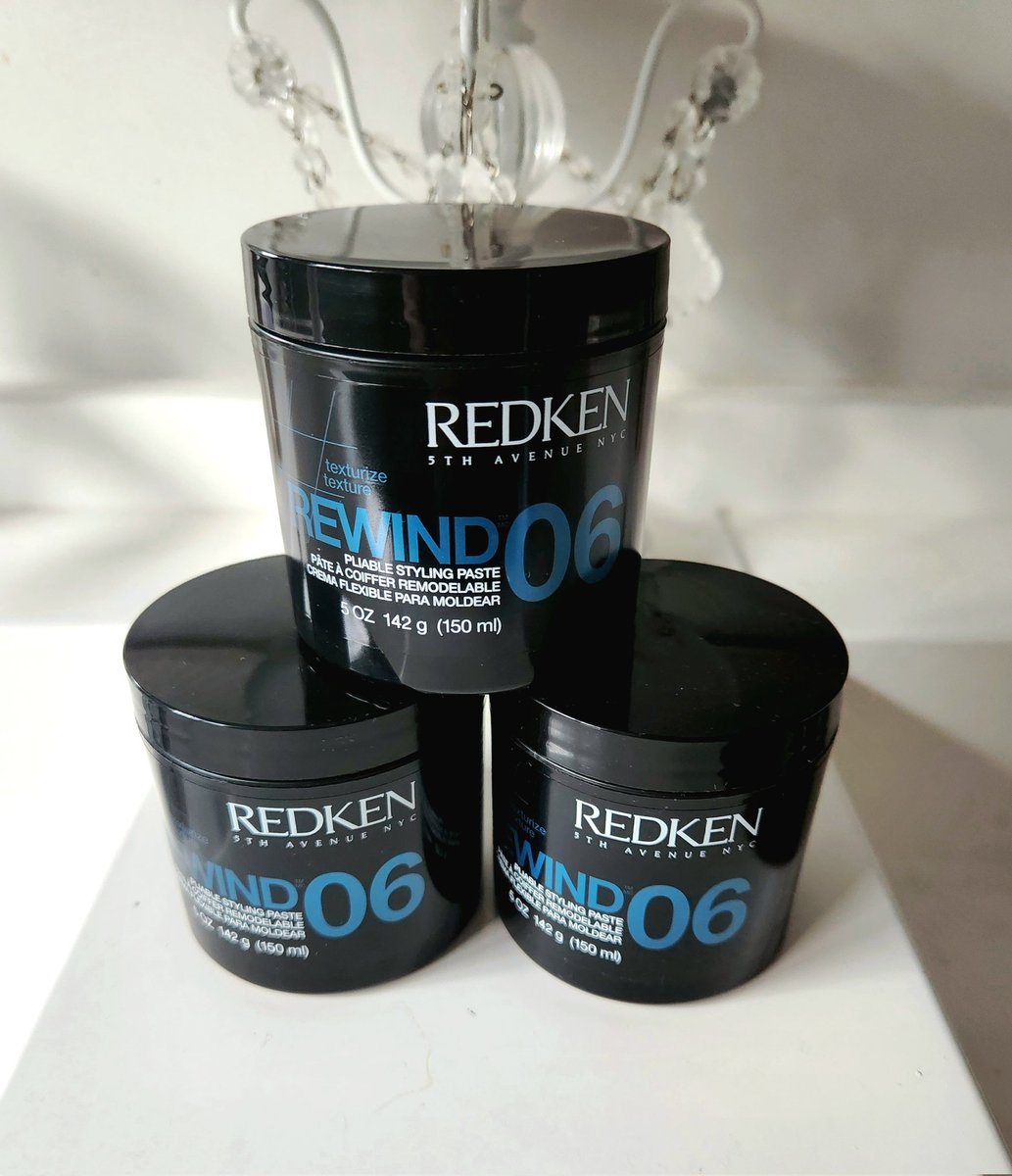 HStultsH's tweet photo. I have been using @Redken5thAve #rewind06 for 10+ years. Haven't been able to find it but finally found it online @Walmart. Bought the last 3. Please do not change the formula when you #repackage it 🙏 #myhairneedsyou https://t.co/3cFo96qZbl