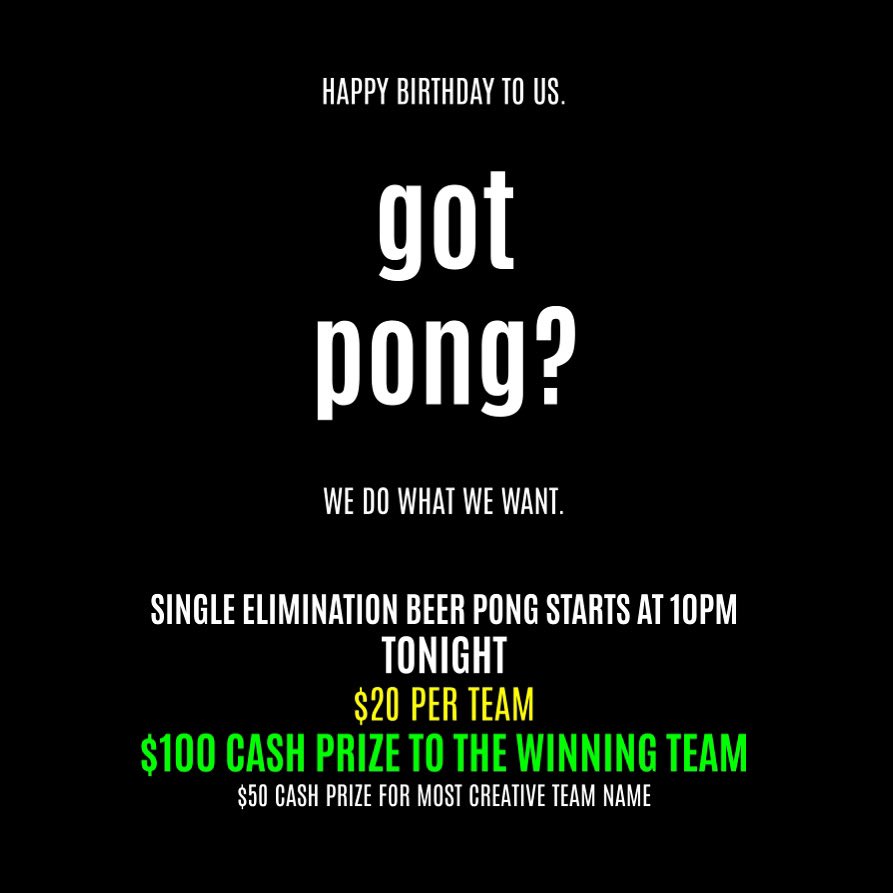 RockysEastMem's tweet photo. Tonight is going to be stupid. #thankyou #memphis for 2 great years.  Now let’s do this. #teamrockys #memphisaf #beerpong https://t.co/6XehN7IFyP