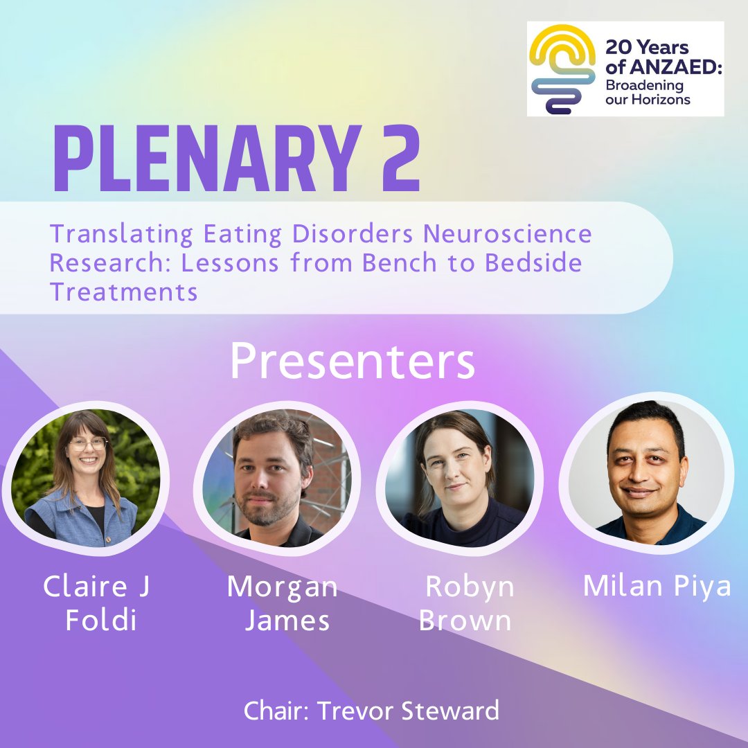 morganjameslab's tweet photo. It was a pleasure to present alongside @ClaireFoldi @RobynBrownLab @TrevSteward and Milan Piya is this plenary session at @ANZAED1. Thanks @DebMitchison and organizers for including a dedicated neuroscience session in the program! https://t.co/x5HoC1lg2M